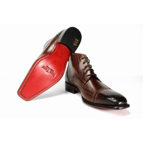 Chaka Men’s Coffee Leather Boots main image 7